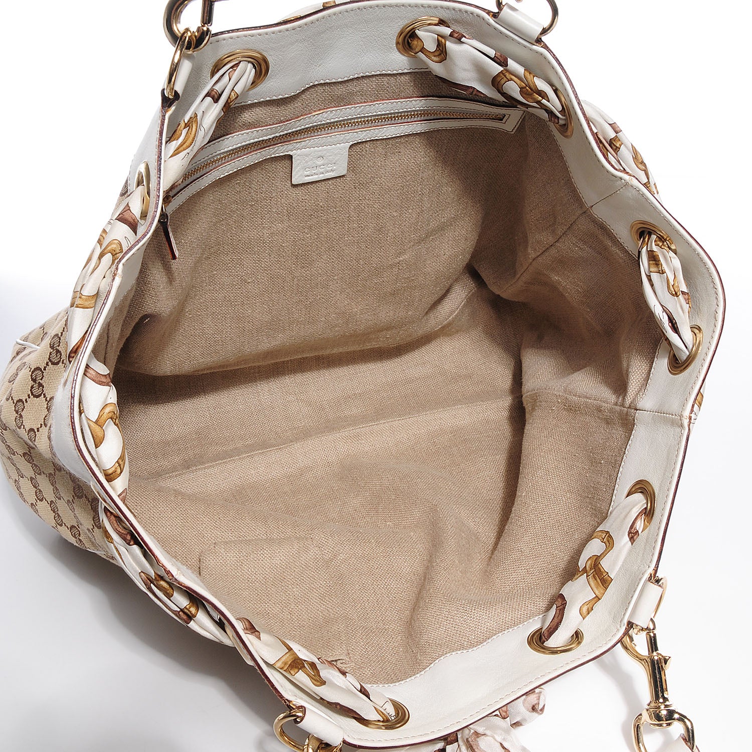 Gucci Monogram Large Positano Tote Off White 5 of 7