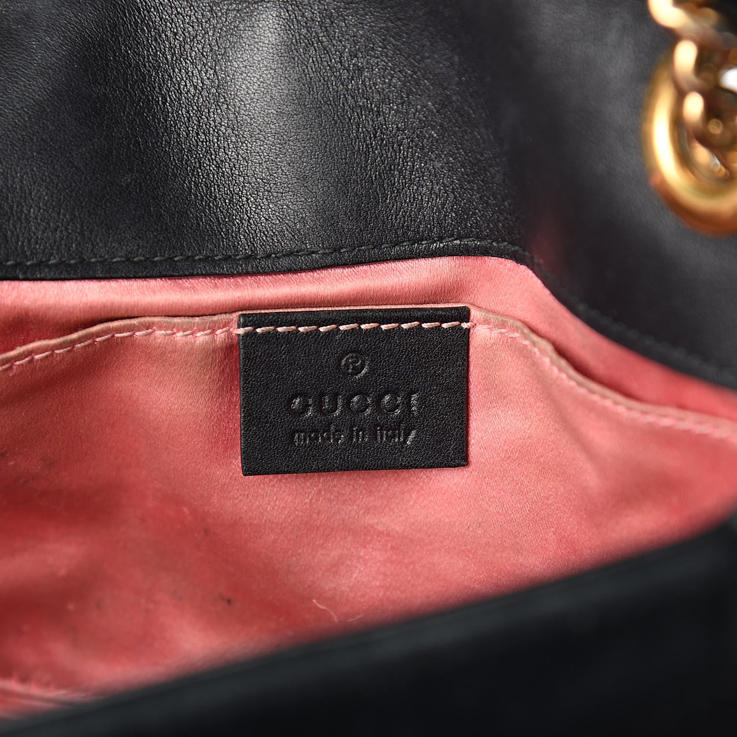 Gucci Velvet Matelasse Mini GG Marmont Shoulder Bag Black 6 of 16