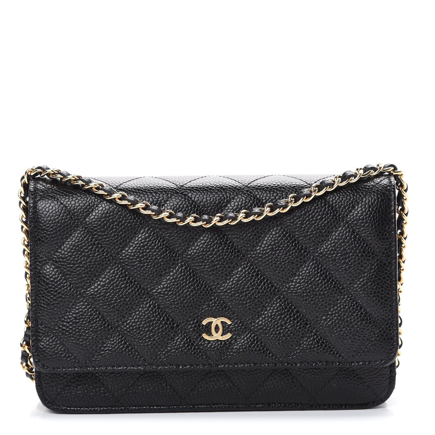 Chanel Caviar Quilted Wallet On Chain WOC Black 1 of 11