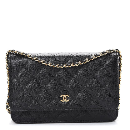 Chanel Caviar Quilted Wallet On Chain WOC Black 1 of 11