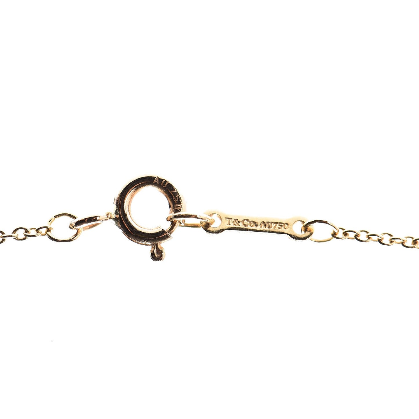 18K Yellow Gold Mini Paloma Picasso Loving Heart Pendant Necklace