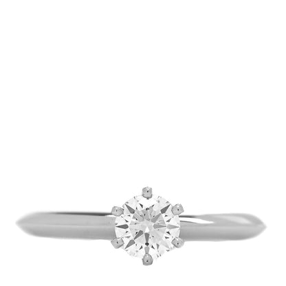 Tiffany Platinum Diamond .35ct Solitaire Engagement Ring 47 4 1 of 6