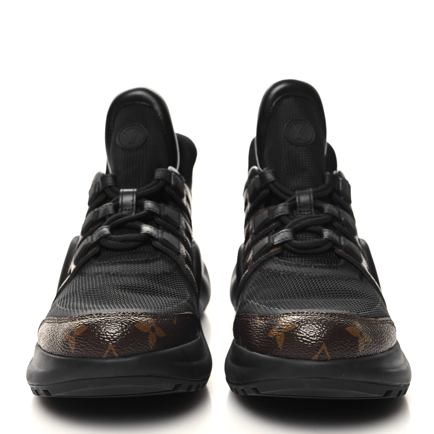 Calfskin Patent Monogram LV Archlight Sneakers 39.5 Black