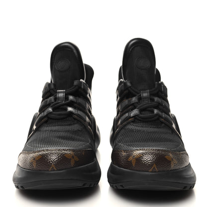 Louis Vuitton Calfskin Patent Monogram LV Archlight Sneakers 39.5 Black 2 of 8