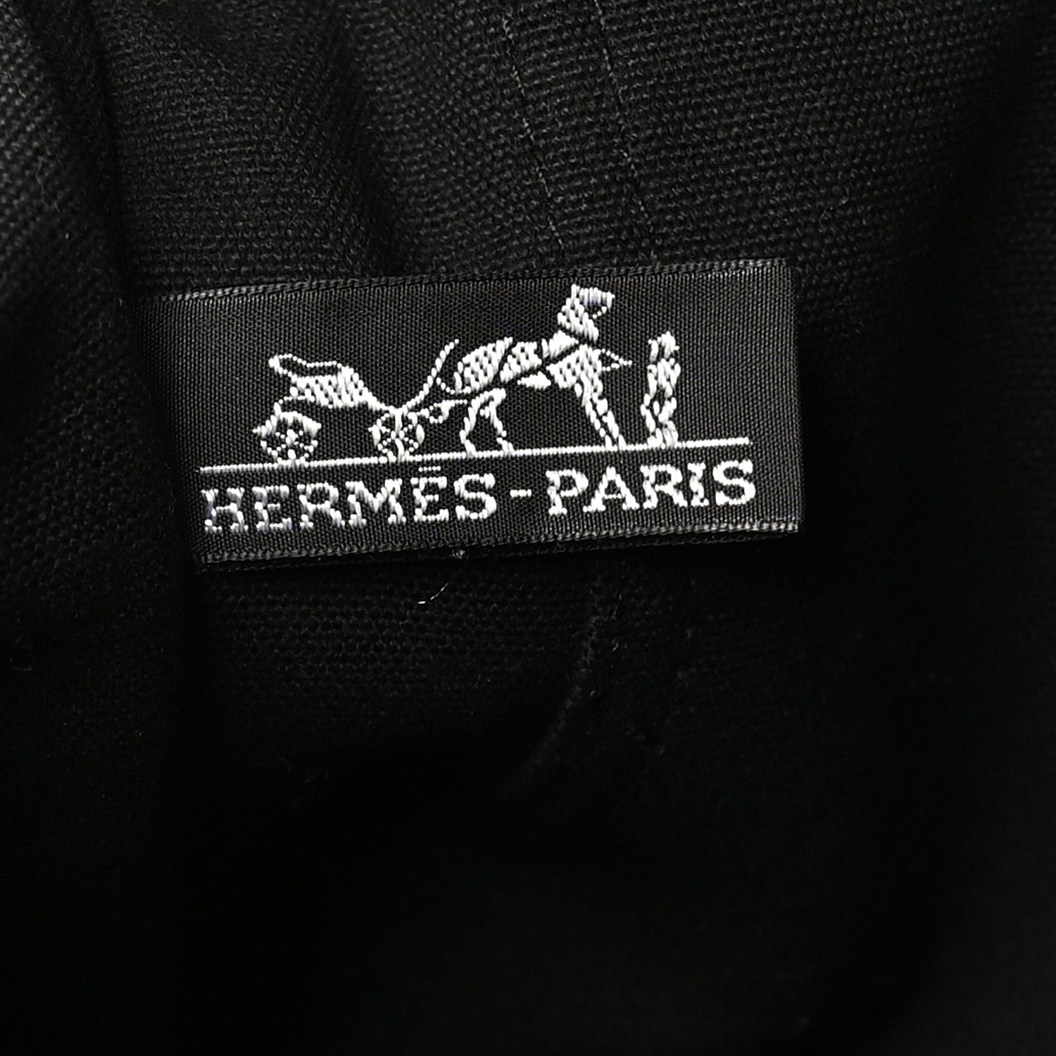 Hermes Canvas Fourre Tout MM Black 6 of 9