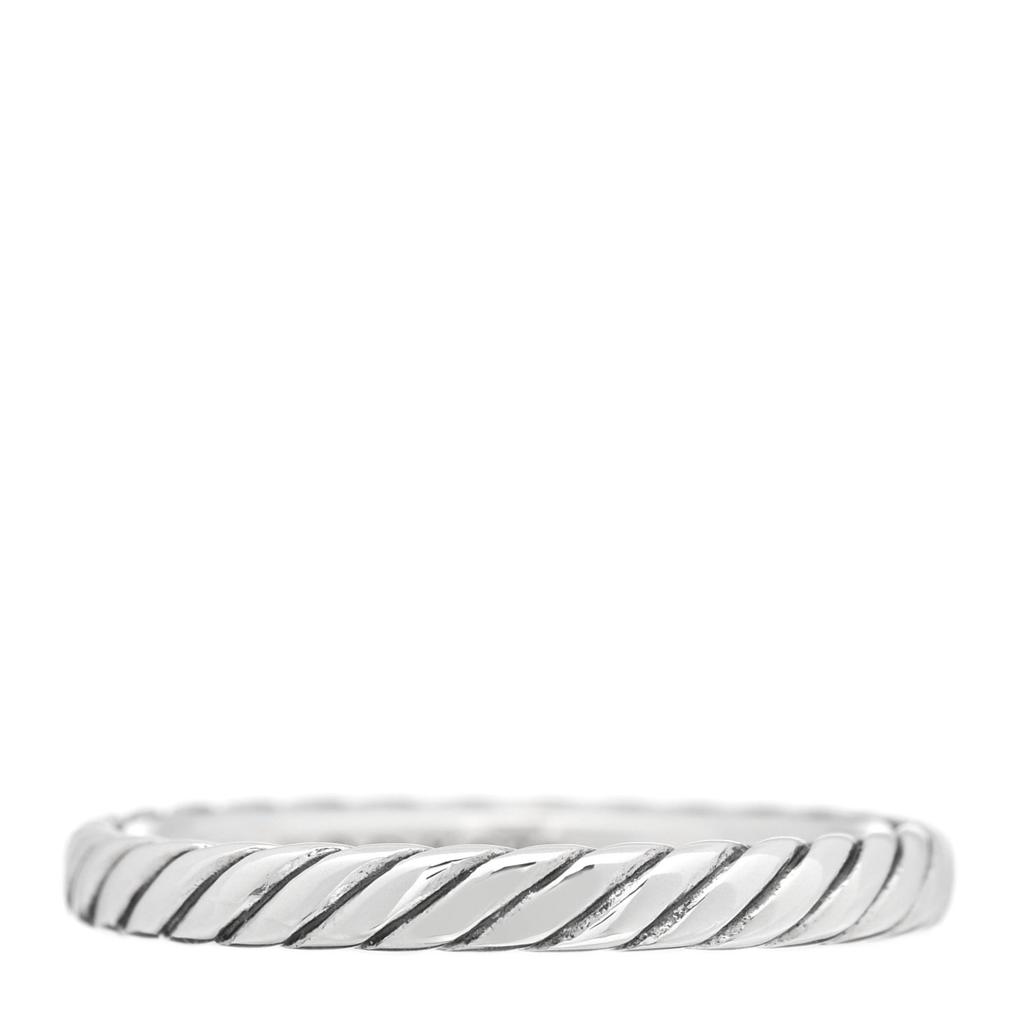 Sterling Silver Cable Classics Band Ring 54 7