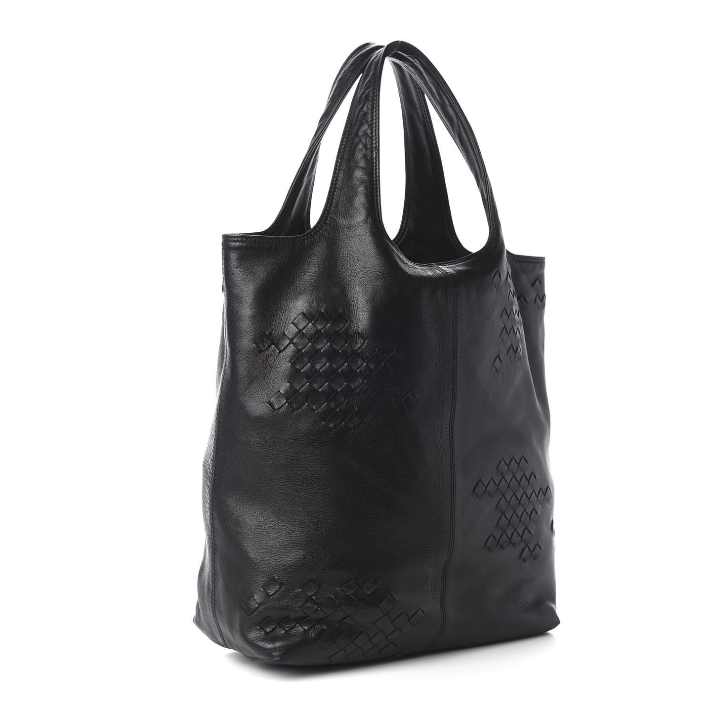 Nappa Intrecciato Perforated Regent Tote Black
