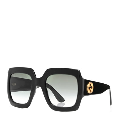 Gucci Acetate Square Frame Sunglasses GG0053S Black 1 of 9