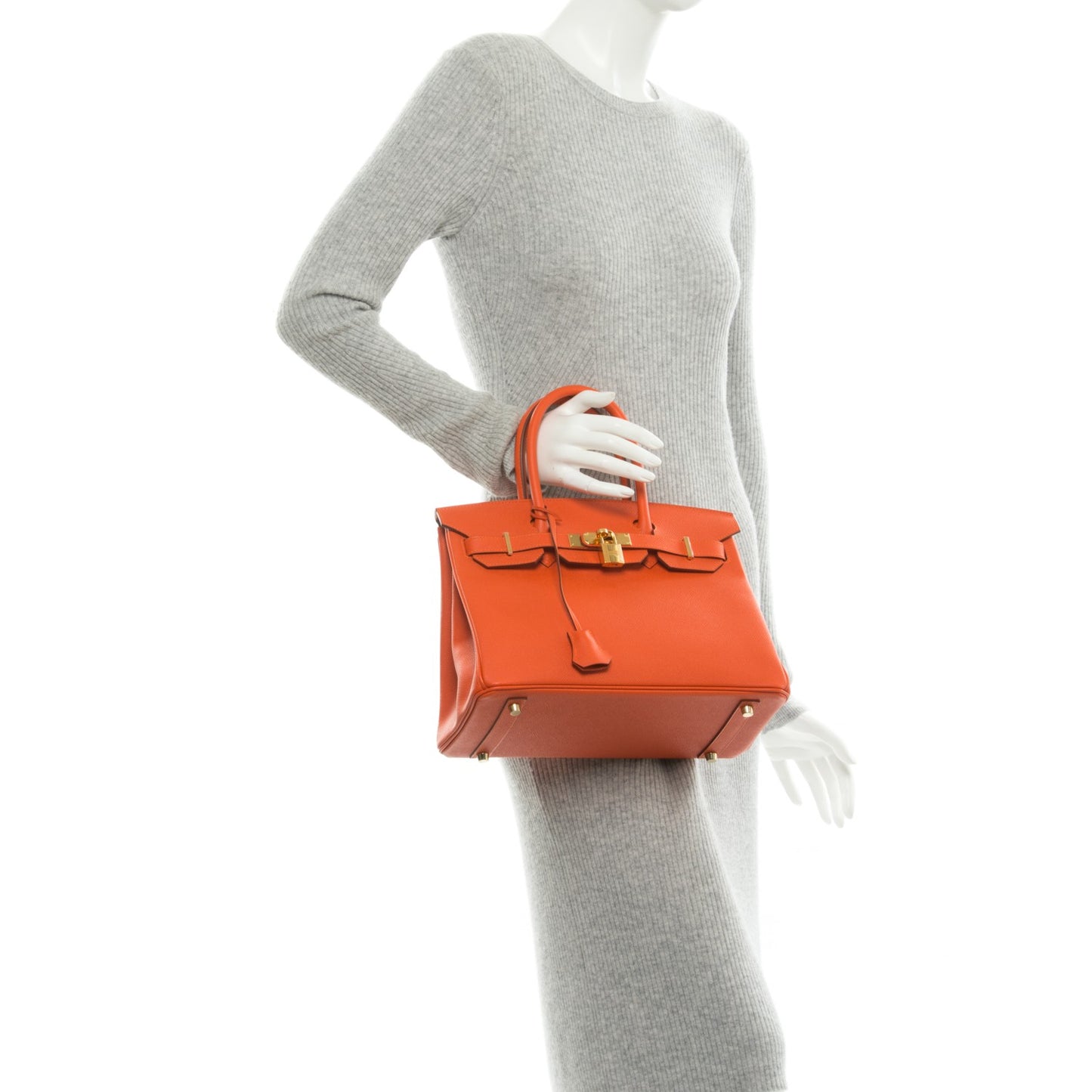 Epsom Birkin 30 Orange