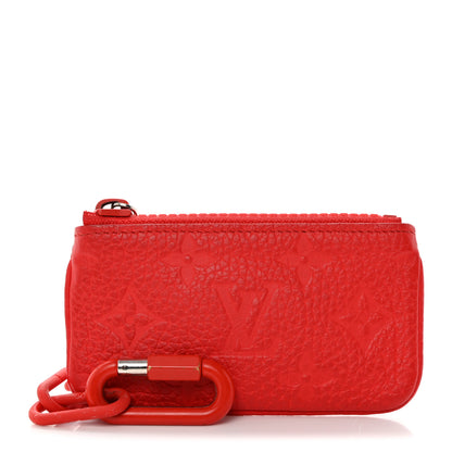 Louis Vuitton Taurillon Monogram Solar Ray Key Pouch Rouge 1 of 9