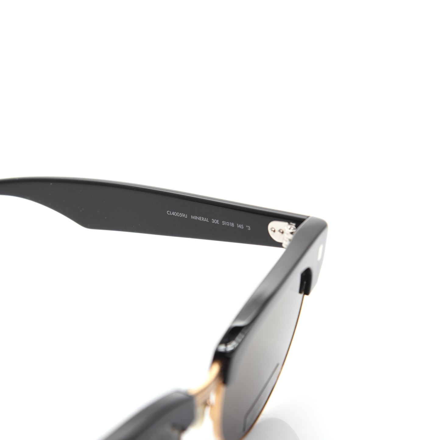 Acetate Cat Eye Sunglasses CL40059U Black Gold