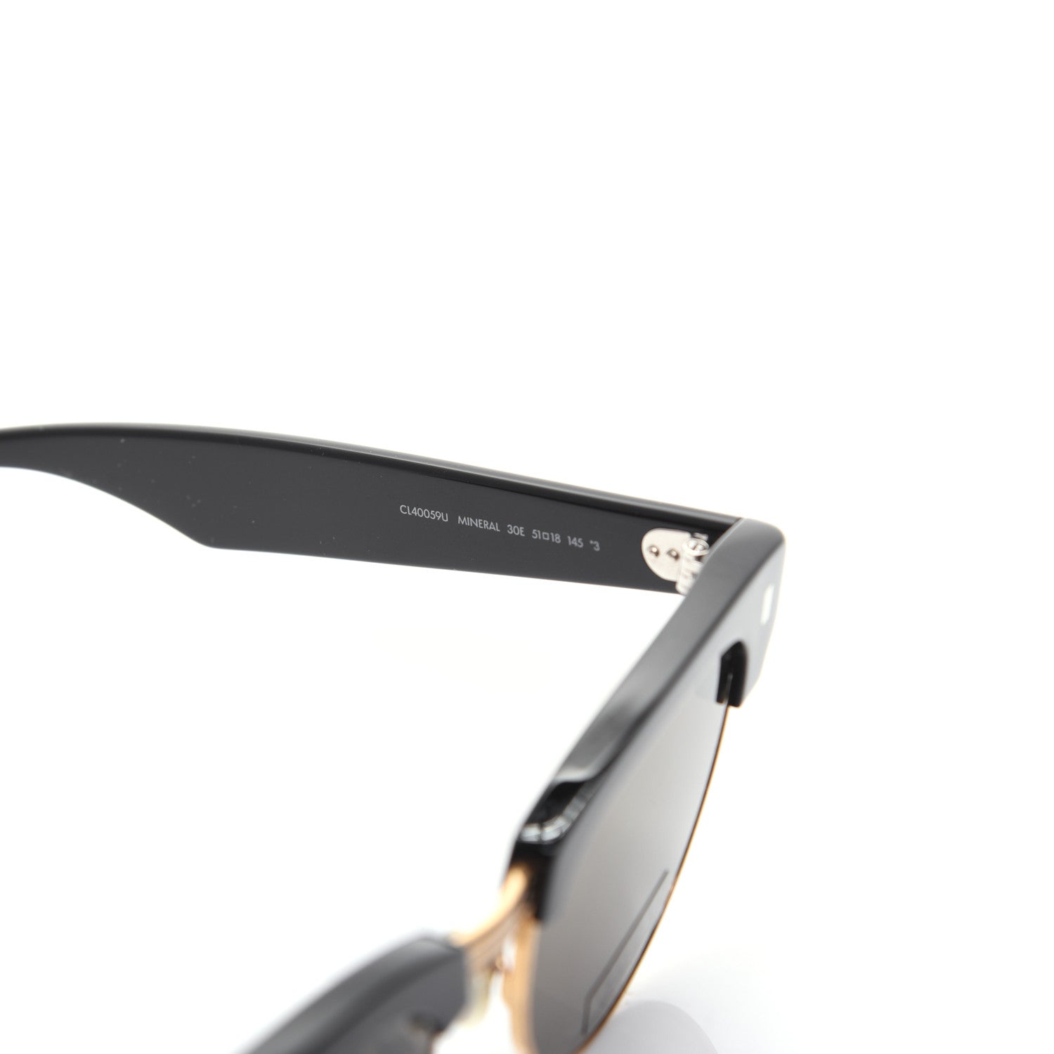 Celine Acetate Cat Eye Sunglasses CL40059U Black Gold 6 of 7