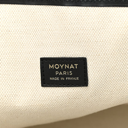 Moynat Grained Calfskin Canvas 1920 Oh! Tote Ruban MM Carbon Bronze 6 of 17