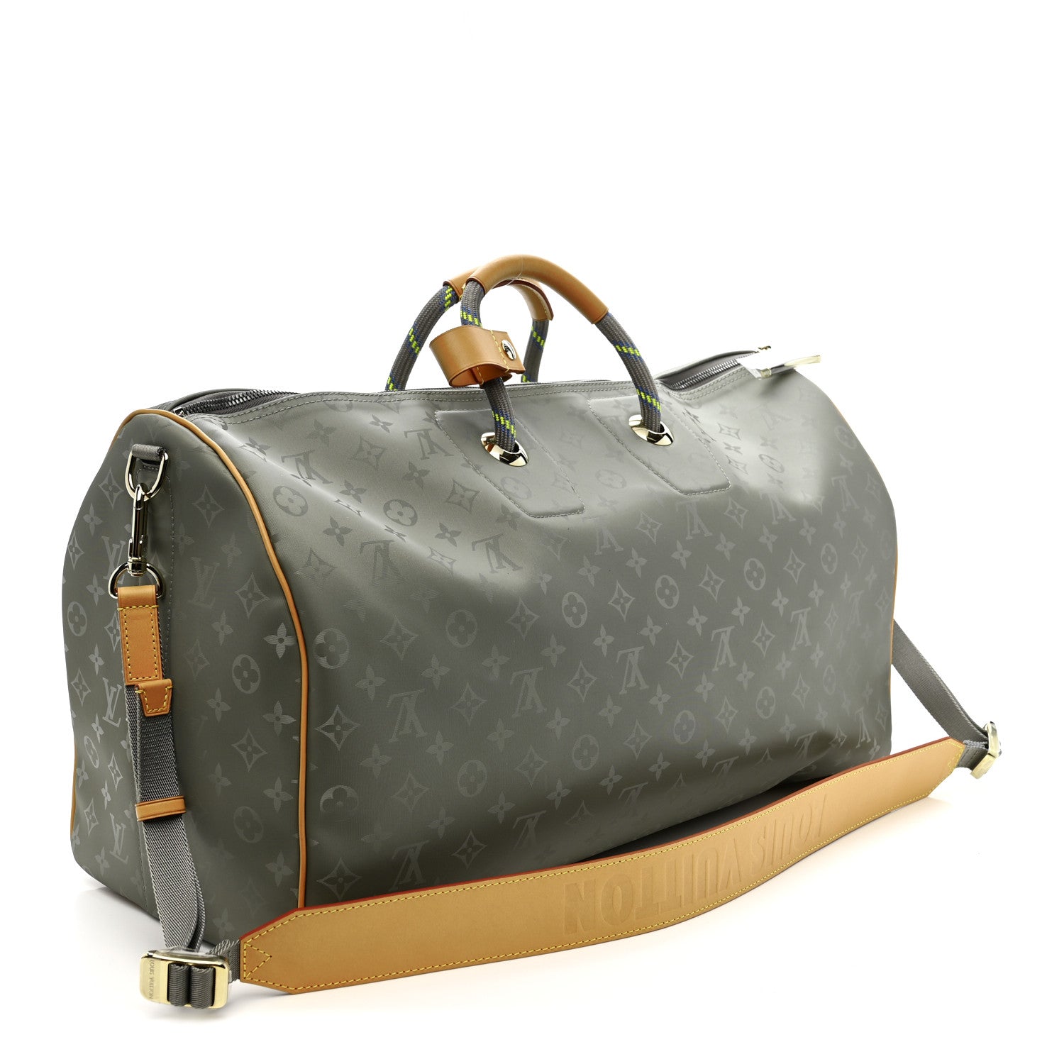 Louis Vuitton Monogram Titanium Keepall Bandouliere 50 2 of 9