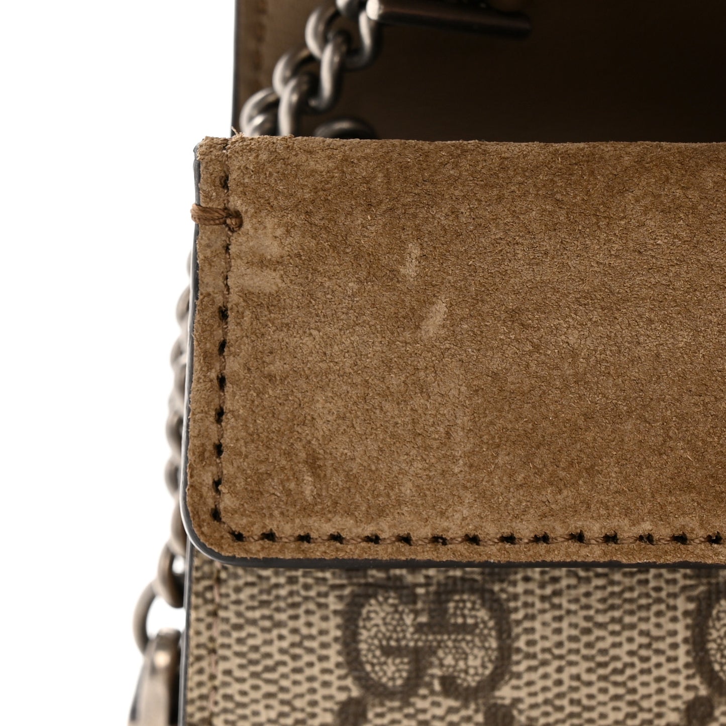 GG Supreme Monogram Super Mini Dionysus Shoulder Bag Taupe