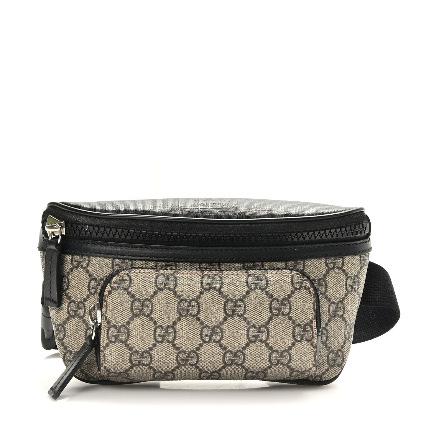 GG Supreme Monogram Belt Bag Black