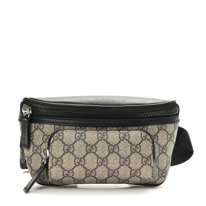 Gucci GG Supreme Monogram Belt Bag Black 1 of 10