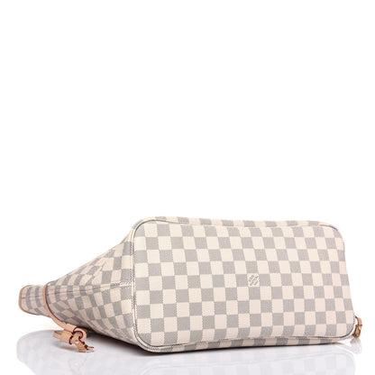 Louis Vuitton Damier Azur Neo Neverfull MM Rose Ballerine 4 of 12