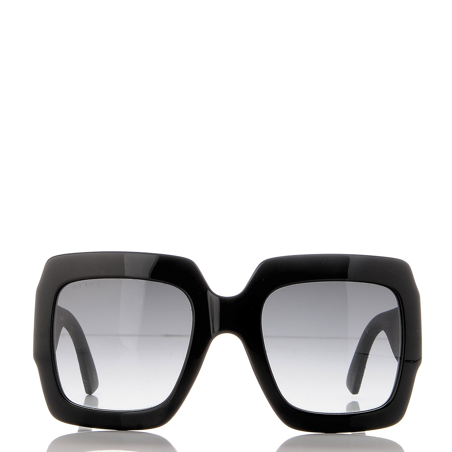 Gucci Square Frame GG0102S Sunglasses Glitter Black 2 of 9