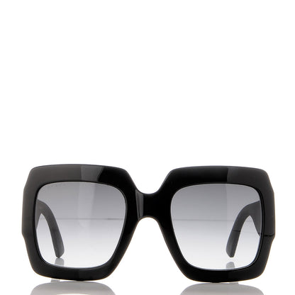 Gucci Square Frame GG0102S Sunglasses Glitter Black 2 of 9