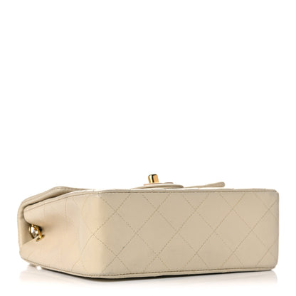 Chanel Lambskin Quilted Mini Square Flap Beige 4 of 10