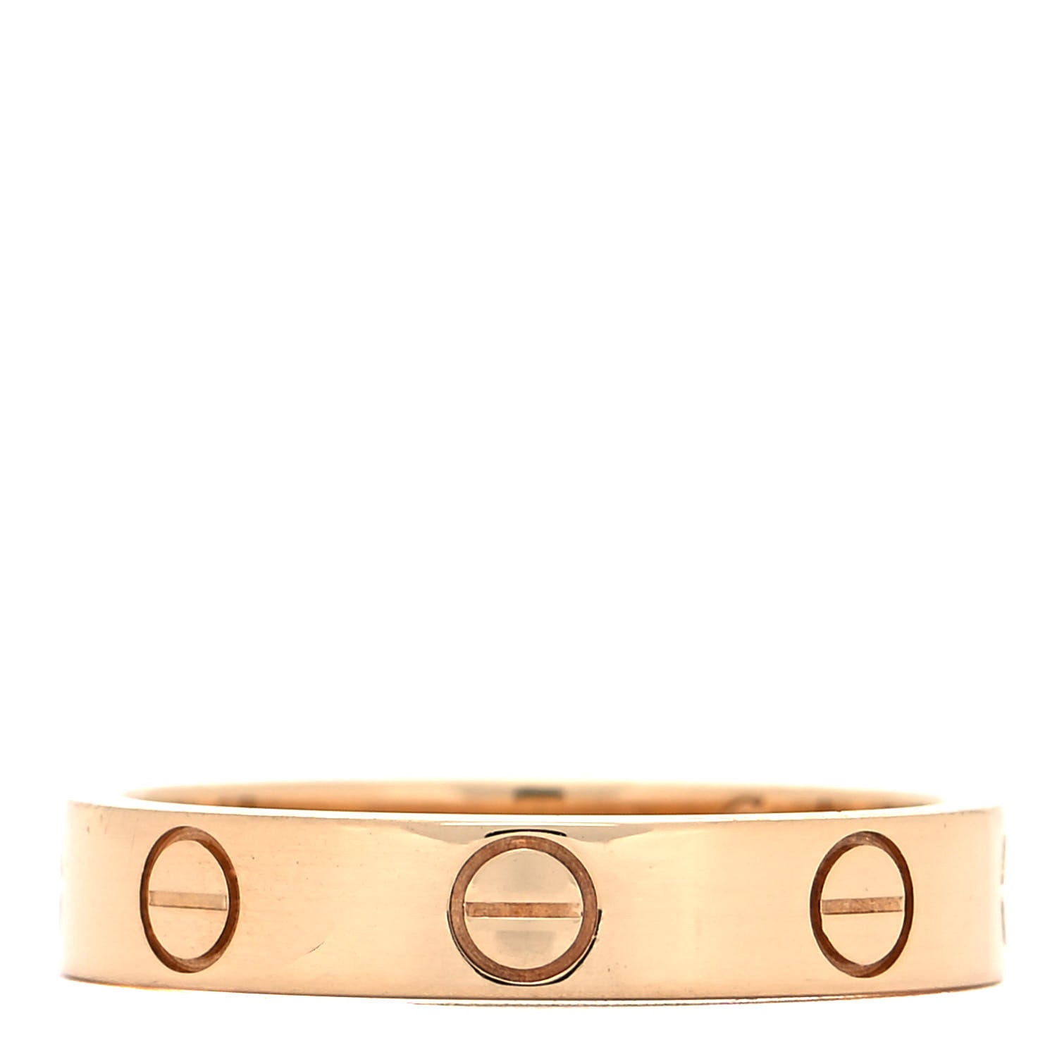 Cartier 18K Yellow Gold 3.5mm LOVE Wedding Band Ring 51 5.75 3 of 4