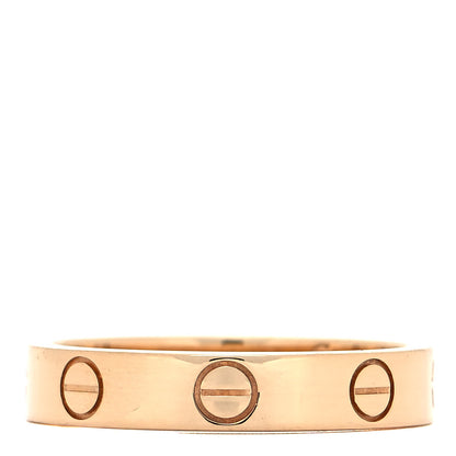 Cartier 18K Yellow Gold 3.5mm LOVE Wedding Band Ring 51 5.75 3 of 4