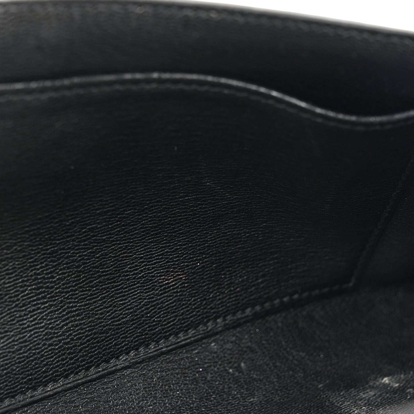 Shiny Porosus Crocodile Kelly Cut Pochette Black