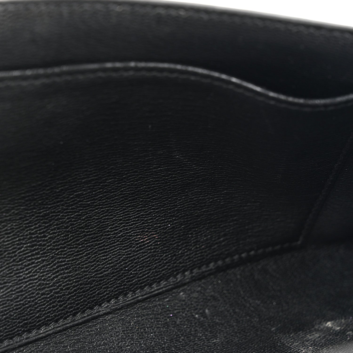 Hermes Shiny Porosus Crocodile Kelly Cut Pochette Black 9 of 10