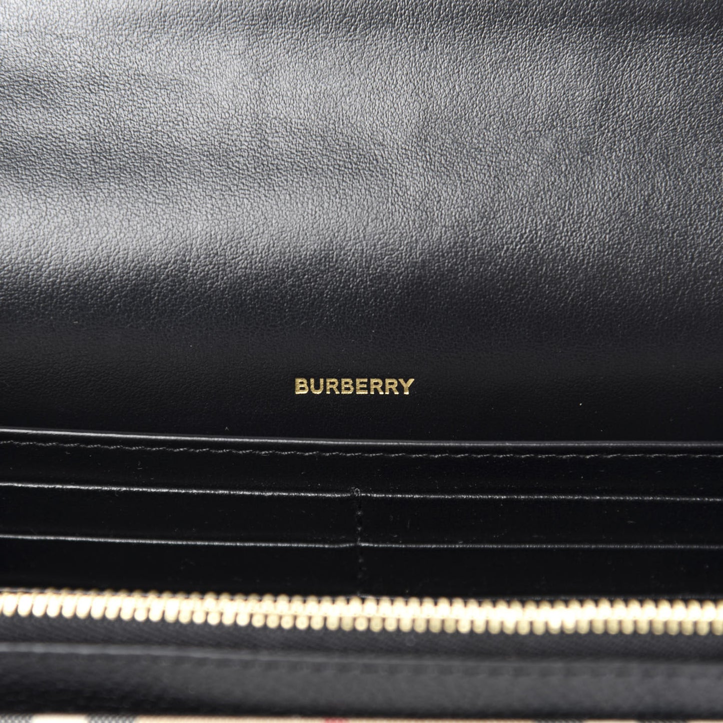 Grainy Calfskin Vintage Check Hampshire Crossbody Black