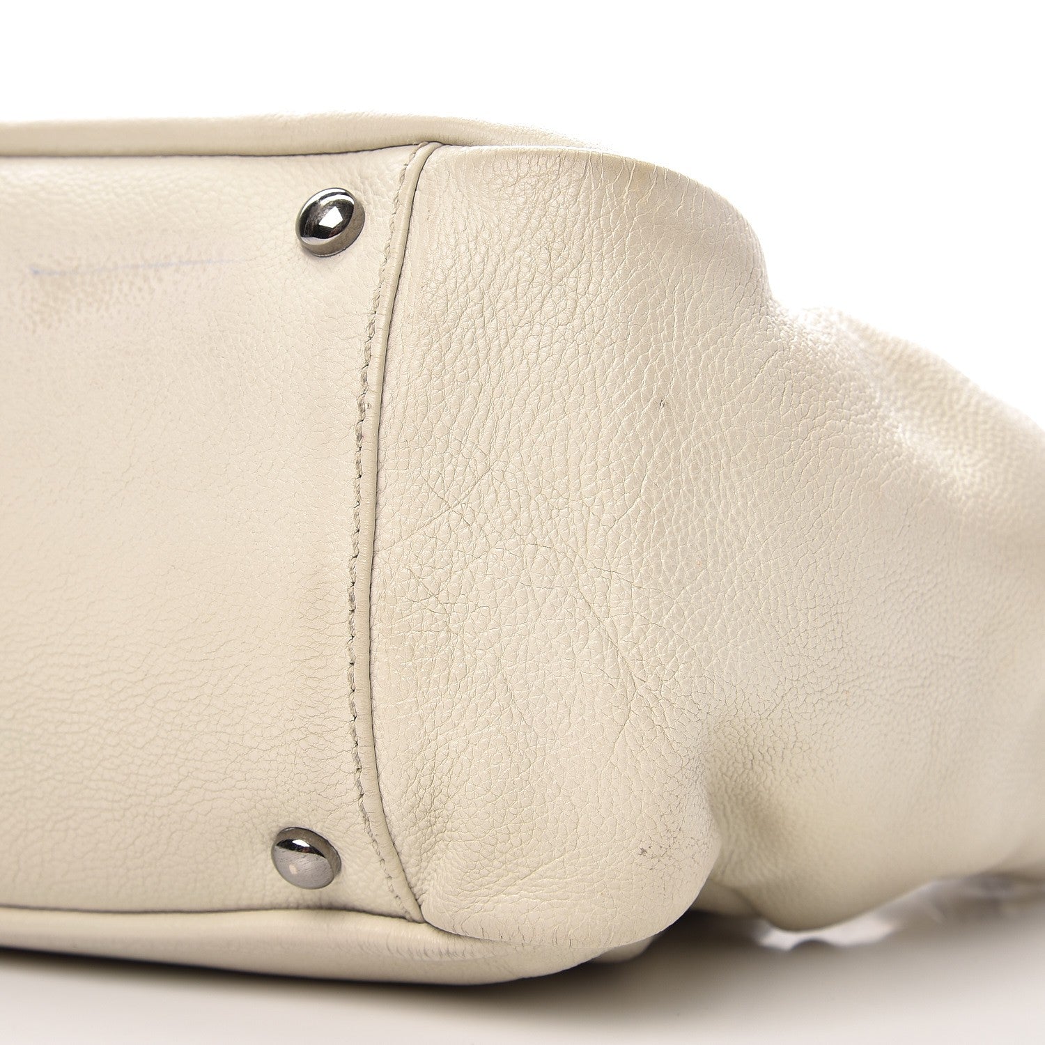 Chanel Calfskin Diamond Stitch Accordion Flap White 10 of 15