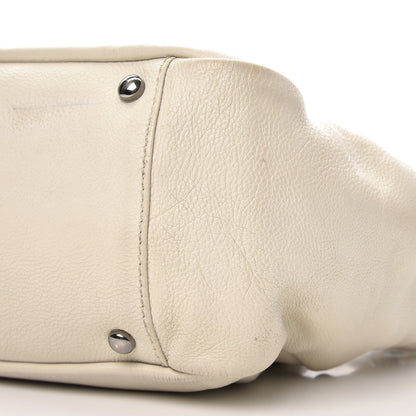 Chanel Calfskin Diamond Stitch Accordion Flap White 10 of 15