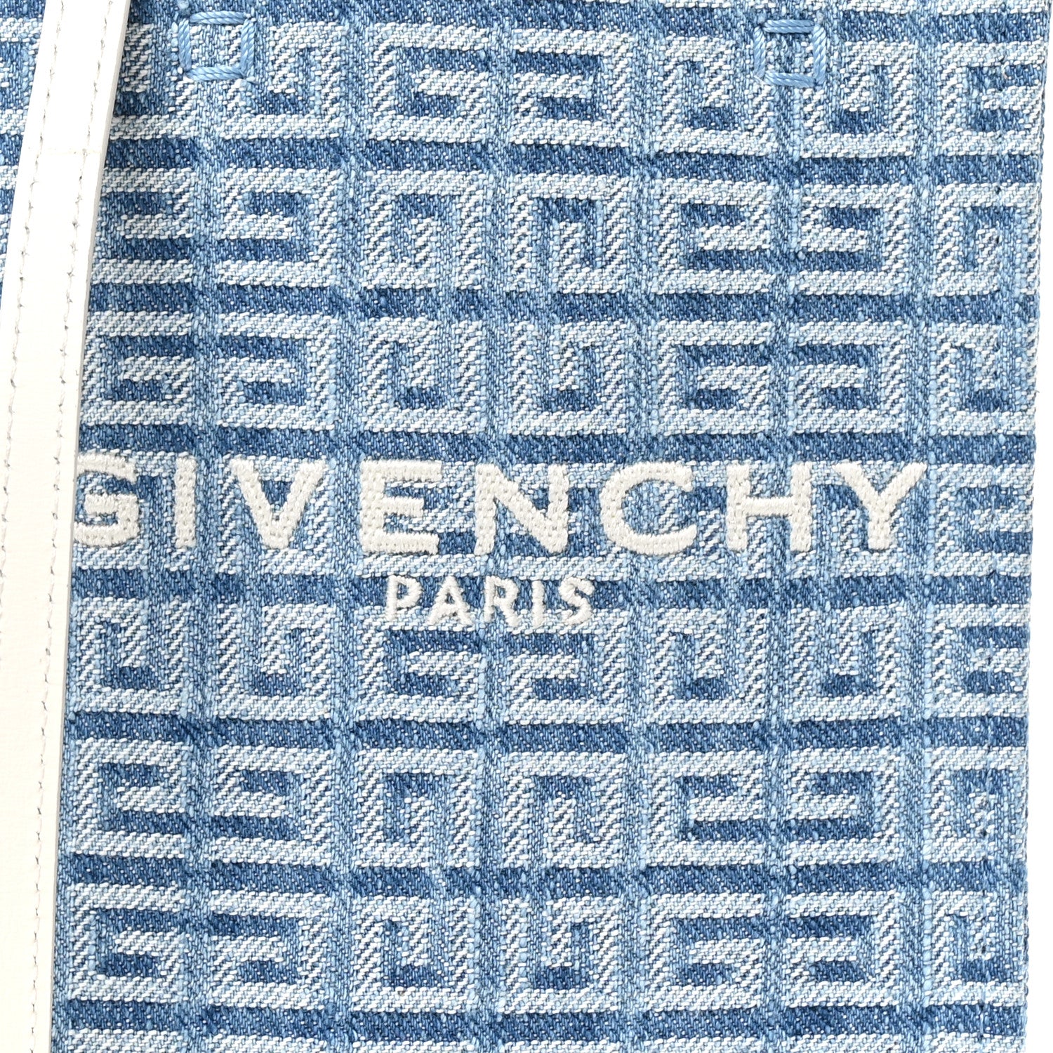 Givenchy Washed Denim Mini G Vertical Shopping Tote Blue 8 of 10