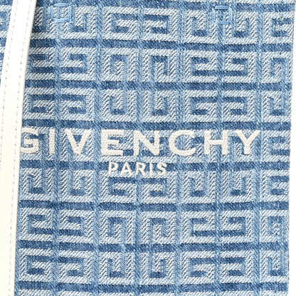 Givenchy Washed Denim Mini G Vertical Shopping Tote Blue 8 of 10