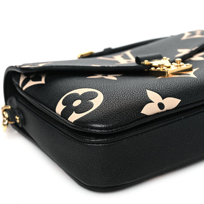 Louis Vuitton Empreinte Monogram Giant Pochette Metis Black Beige 8 of 9