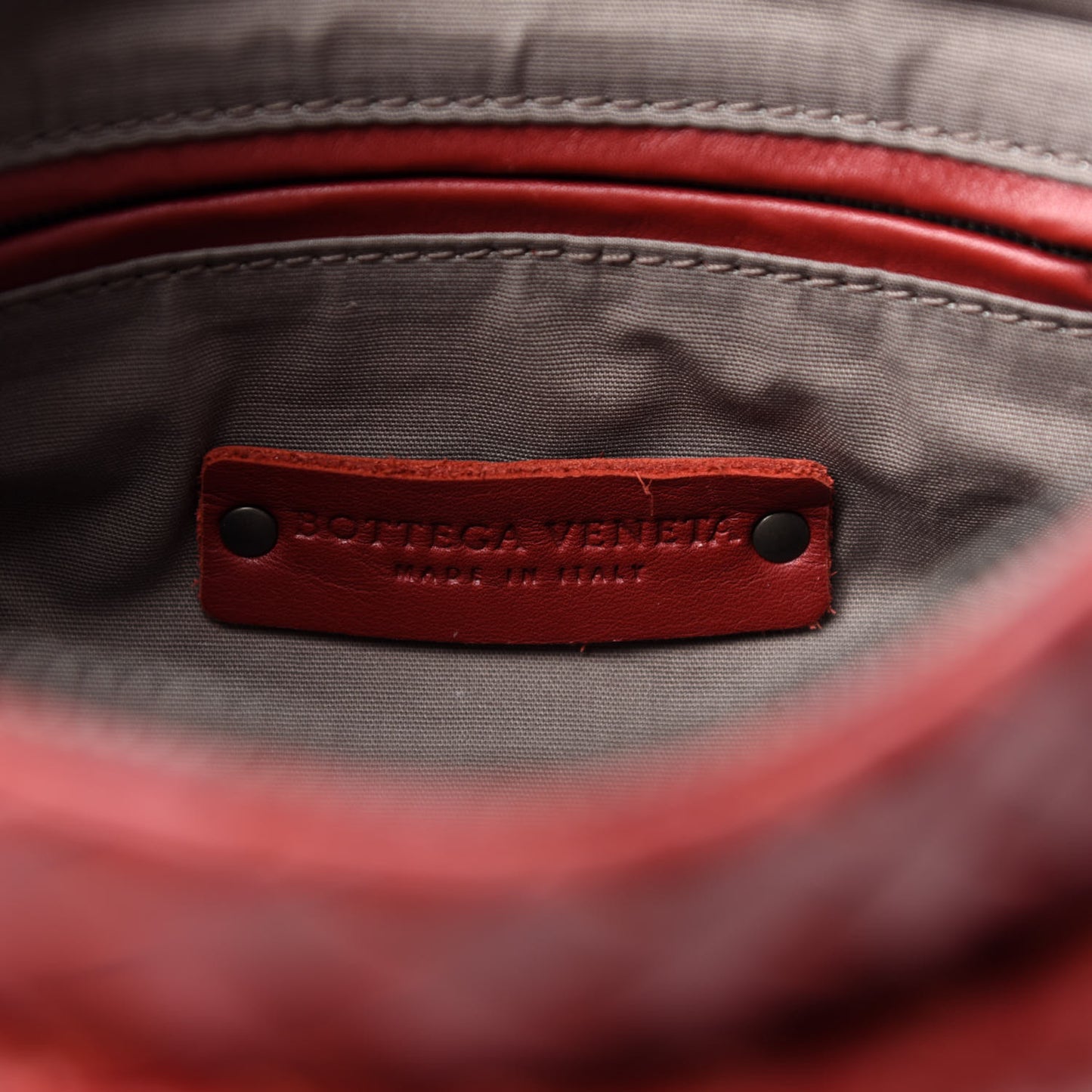 Nappa Intrecciato Small Camera Bag Red