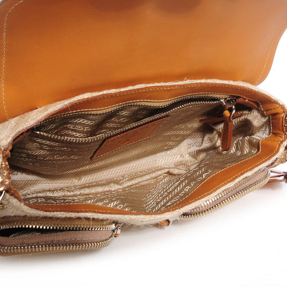 Prada Jute Python Shoulder Bag Oro 6 of 10