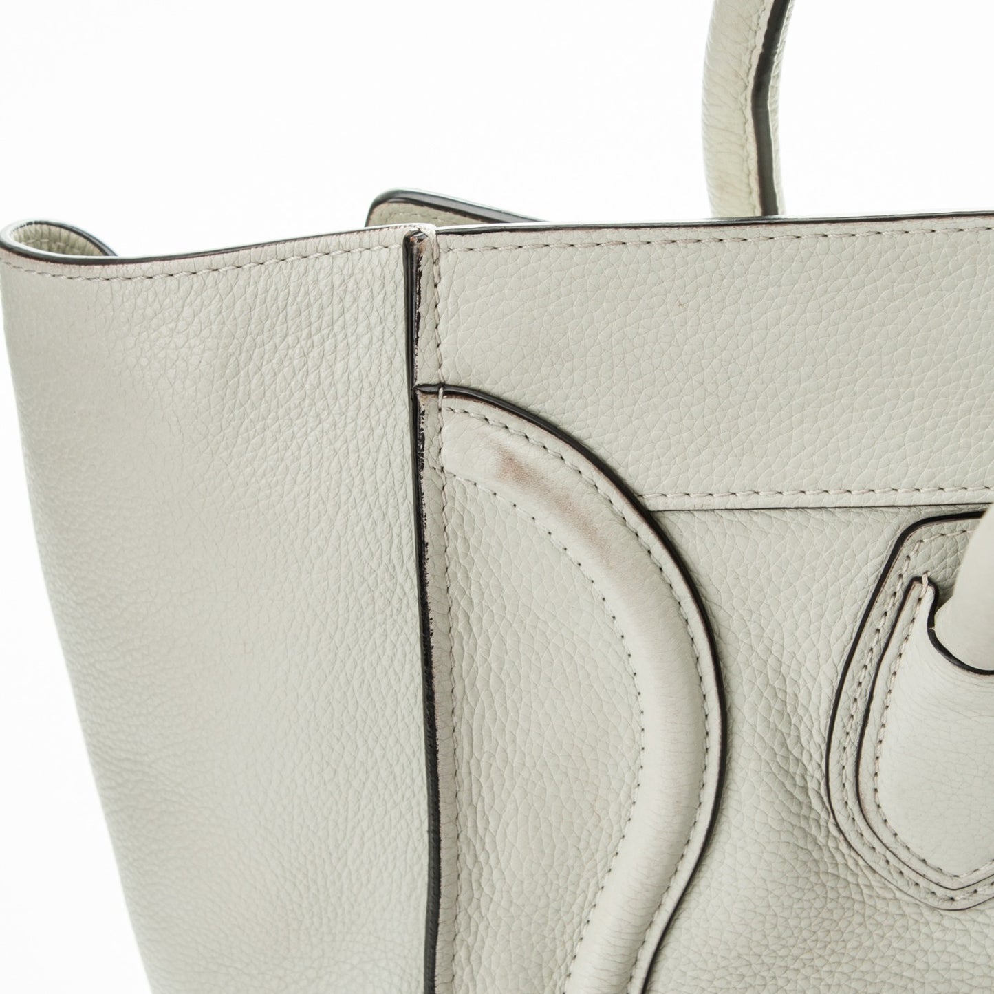Drummed Calfskin Mini Luggage Lune