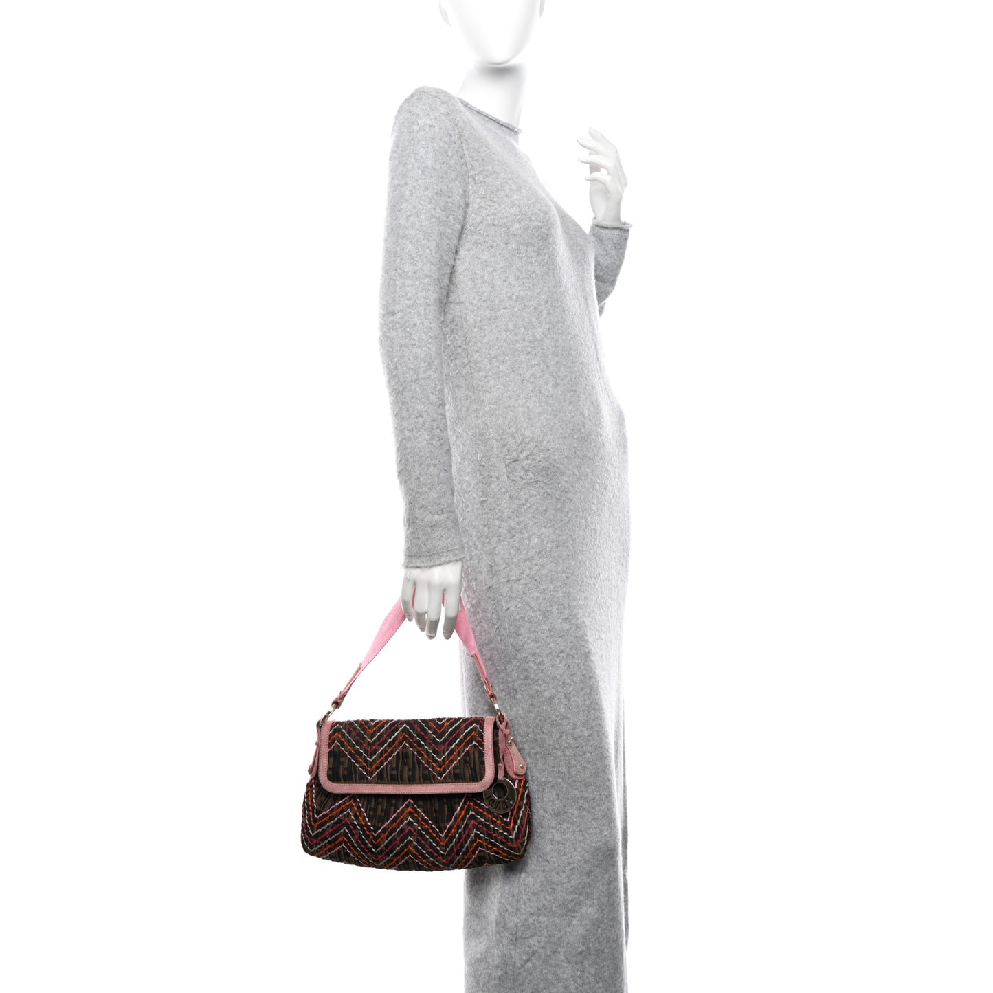 Zucca Cuoio Lucido Small Chef Shoulder Bag Tobacco Pink