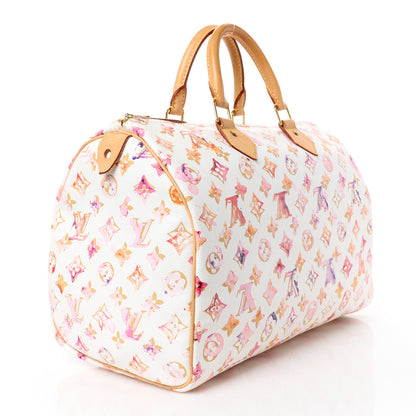 Louis Vuitton Watercolor Aquarelle Speedy 35 White 3 of 14