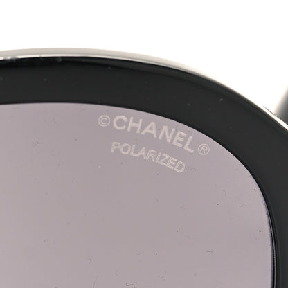 Chanel Acetate Strass Pilot Sunglasses 5467-B Black 7 of 7