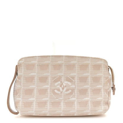 Chanel Nylon Travel Ligne Zip Pouch Beige 1 of 7
