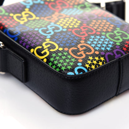 Gucci GG Supreme Monogram Psychedelic Messenger Bag Black 9 of 10