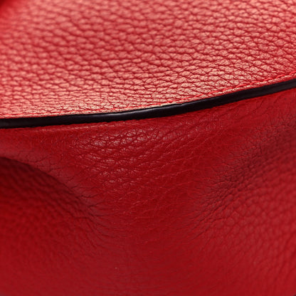 Chloe Grained Lambskin Drew Shoulder Bag Plaid Red 8 of 12