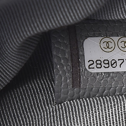 Chanel Caviar Quilted Small Cosmetic Case Grey 7 of 7