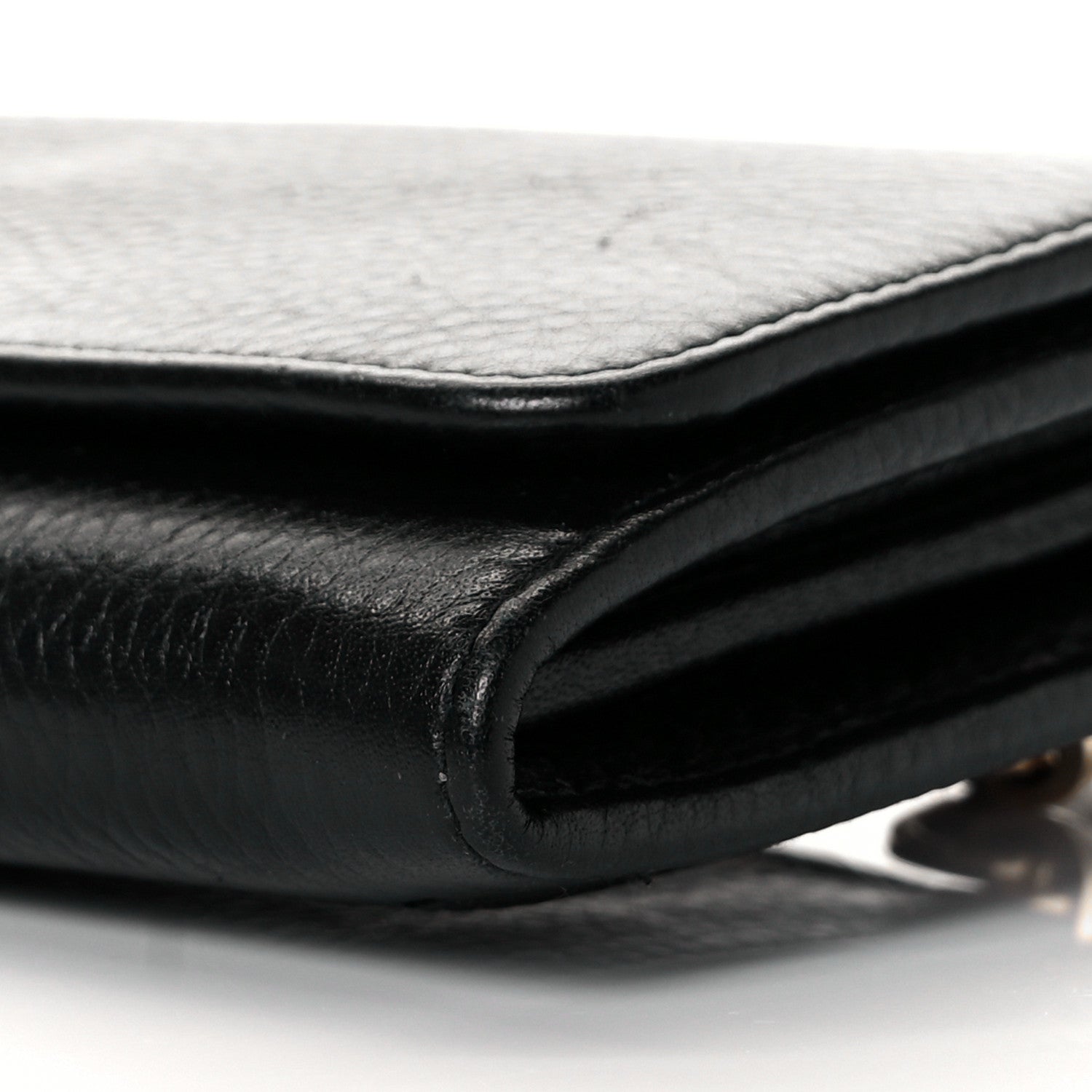 Prada Vitello Daino Continental Flap Wallet Black 9 of 10