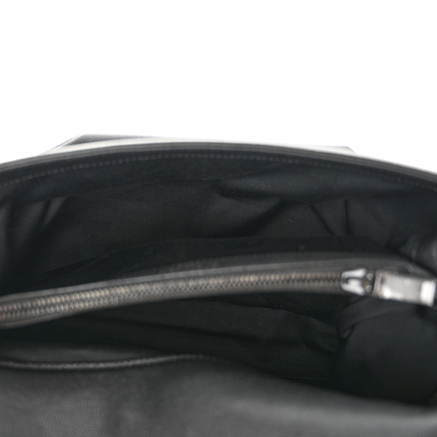 Saint Laurent Grain De Poudre Medium West Hollywood Monogram Fold-Over Black 5 of 11