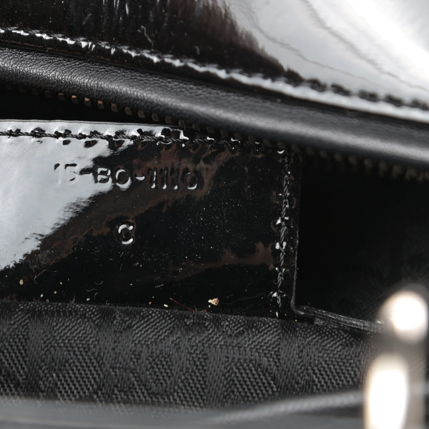 Christian Dior Patent Cannage Large Lady Dior Black 7 of 11