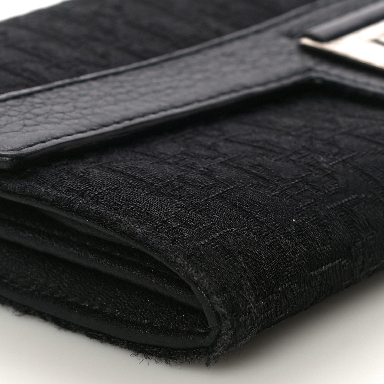 Christian Dior Monogram Flap Wallet Black 9 of 17