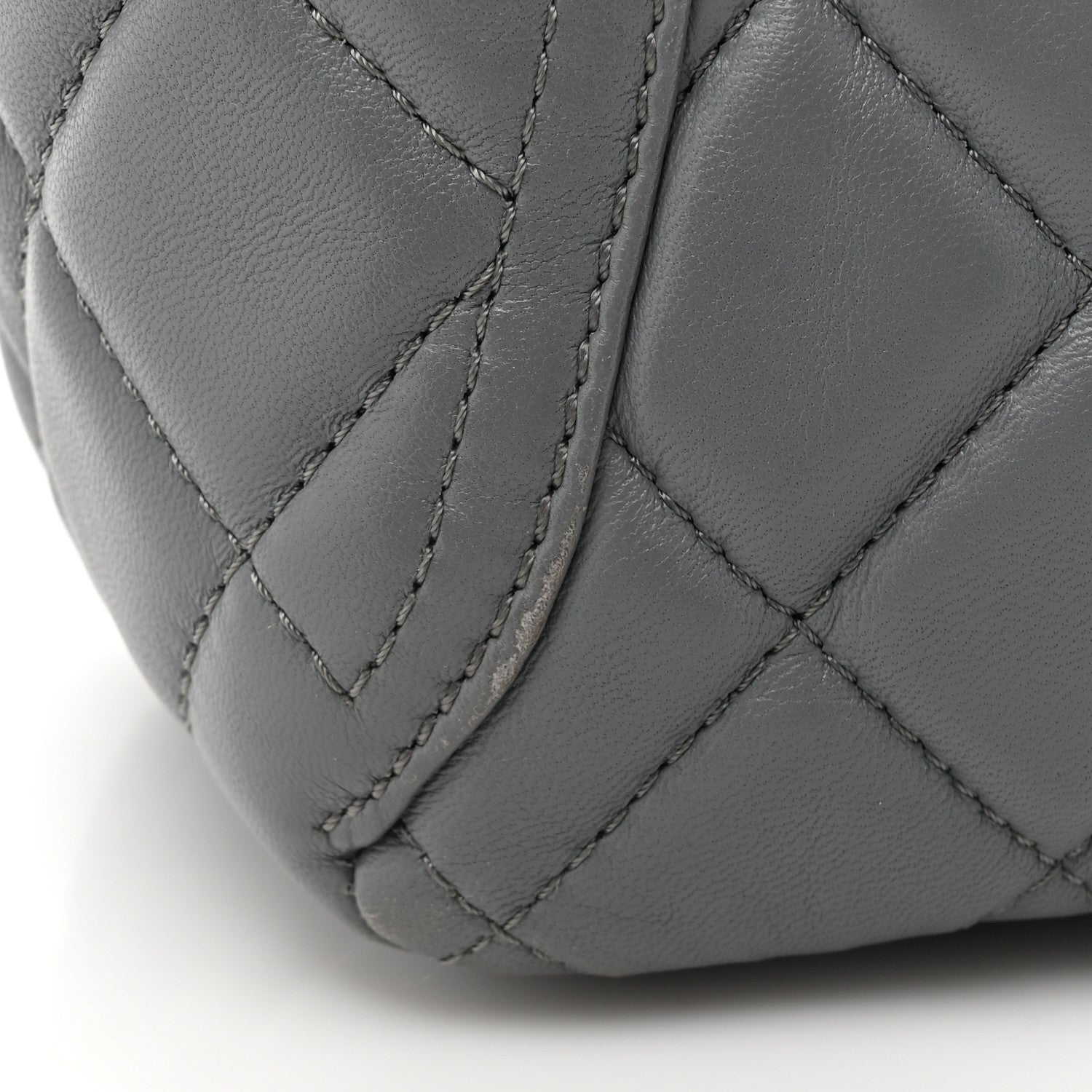Chanel Lambskin Large Around Pockets Flap Dark Grey 14 of 15